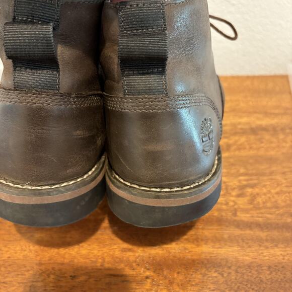 Timberland Boots Mens Size 10.5 Brown Leather Chukka Ortholite Gripstick READ - Picture 7 of 12